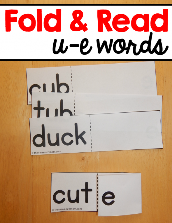 fold and read u-e words