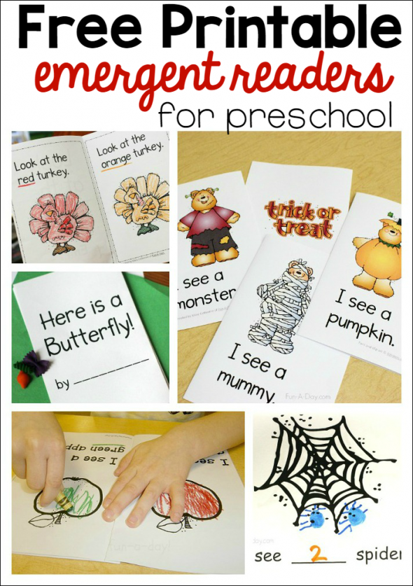 Free Printable Emergent Readers for Preschool