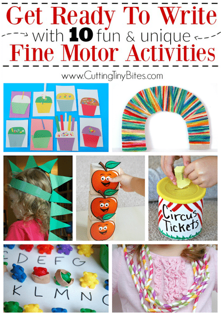 If your child is struggling to learn to write, try some of these fun fine motor activities for preschool and kindergarten to strengthen his hand muscles!