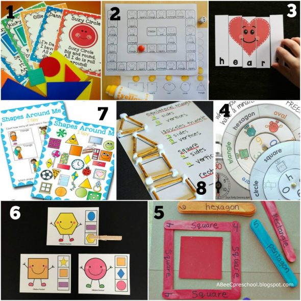 We've got 16 fun shape games for toddlers and preschoolers! 