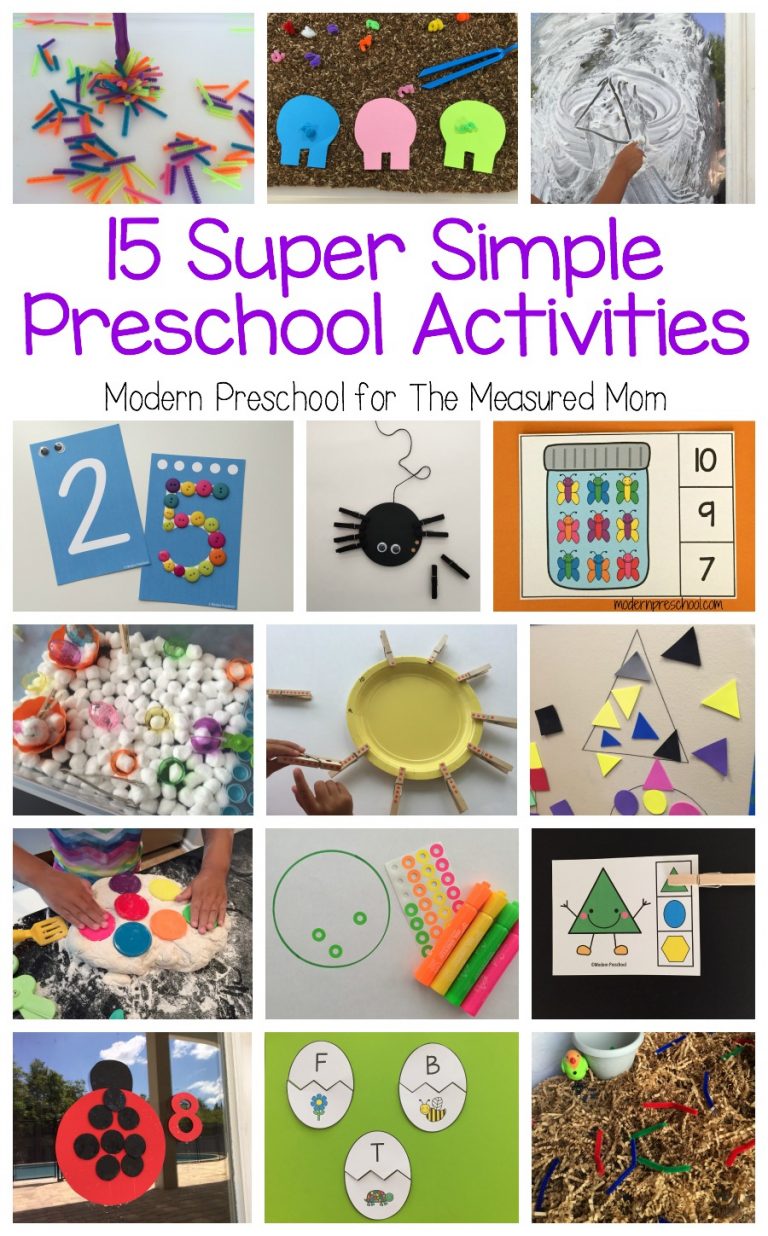 15 Super Simple Learning Centers For Preschool The Measured Mom