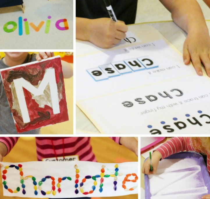 Tape Resist Booklets - a Name Activity for Preschoolers