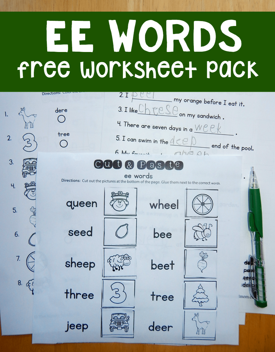 Worksheets For Ee Words The Measured Mom