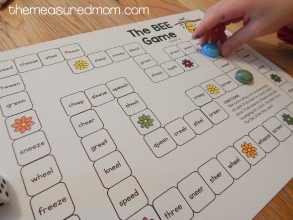 free printable game for ee words 2