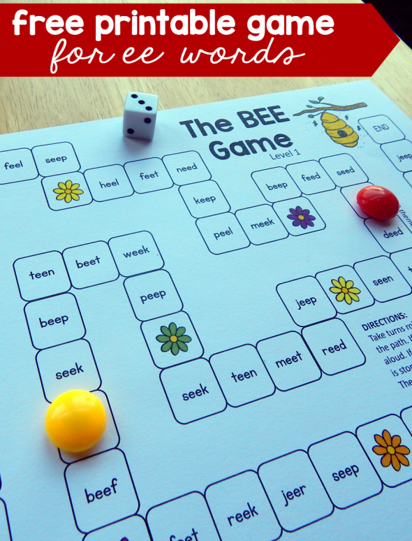 free printable game for ee words