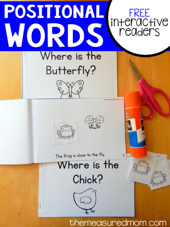 Free Positional Words Activity The Measured Mom