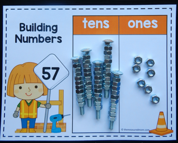Place Value Tens and Ones Top-it Game