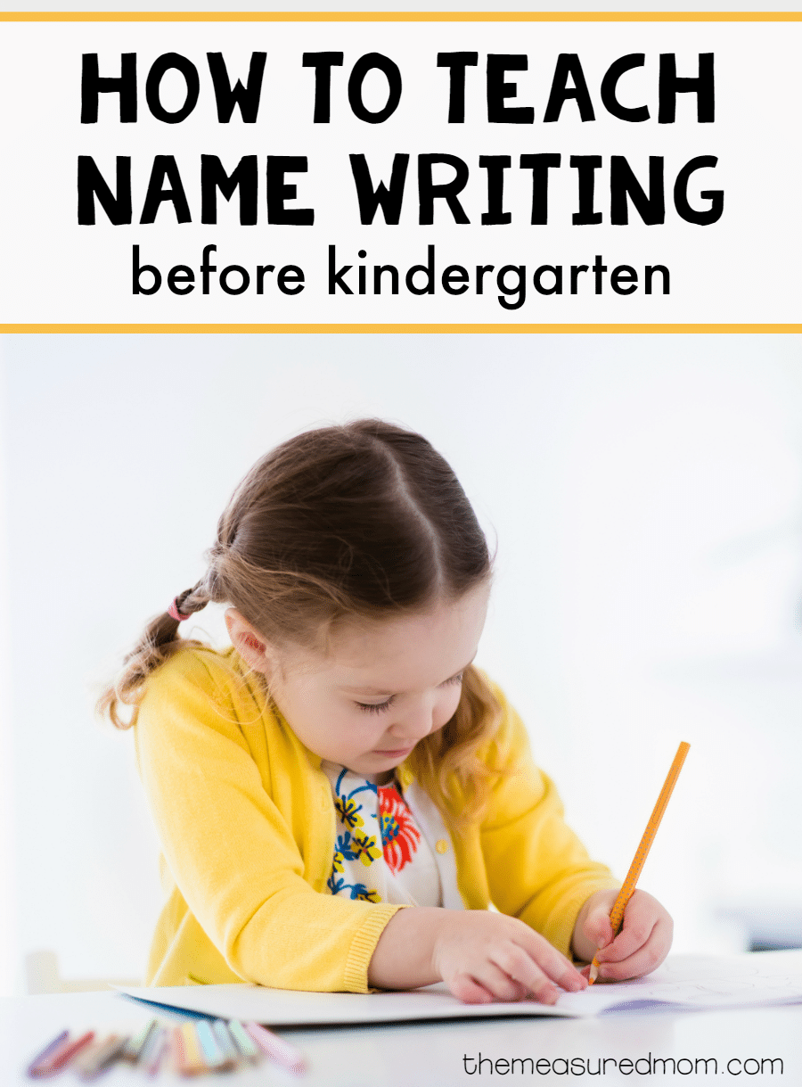 how to teach name writing before kindergarten - How Old Are Kids In Kindergarten