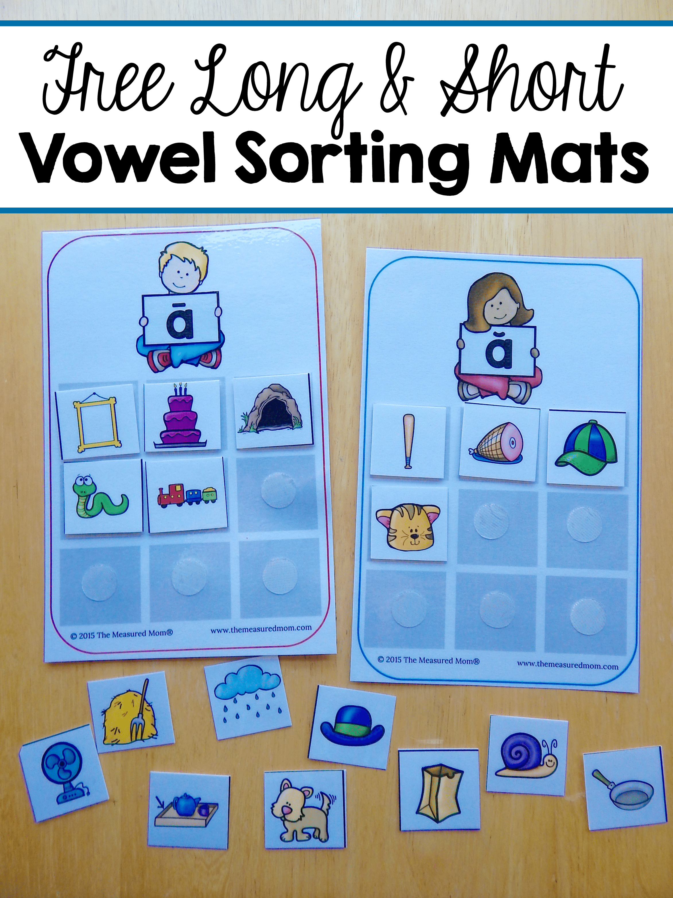 Free sorting mats for short and long vowels The Measured Mom