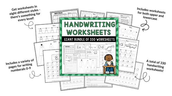 Level 3 handwriting worksheets - uppercase - The Measured Mom