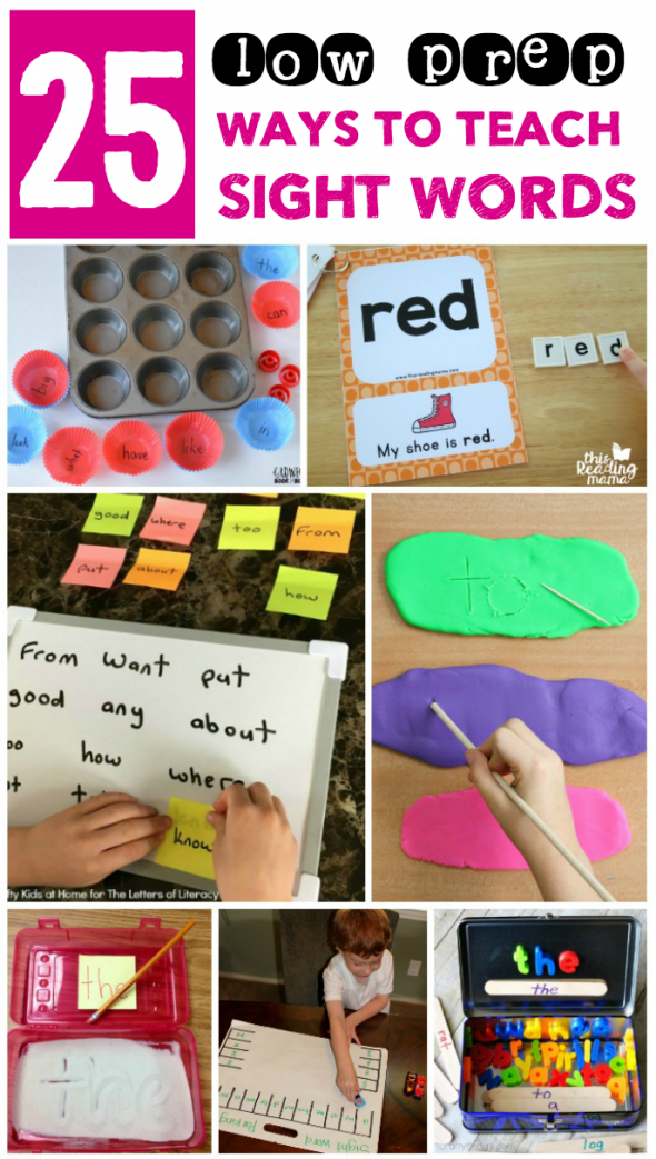25 Low Prep Sight Word Activities The Measured Mom