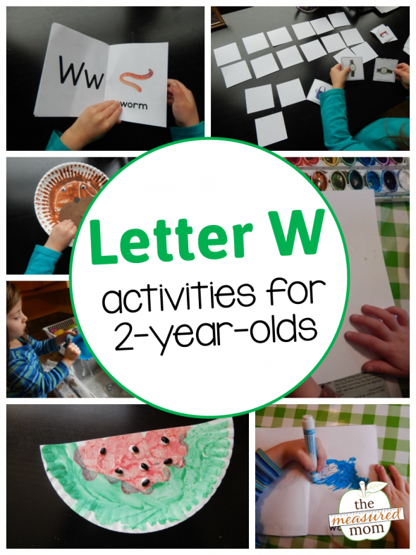 Letter W Activities for 2-year-olds - The Measured Mom