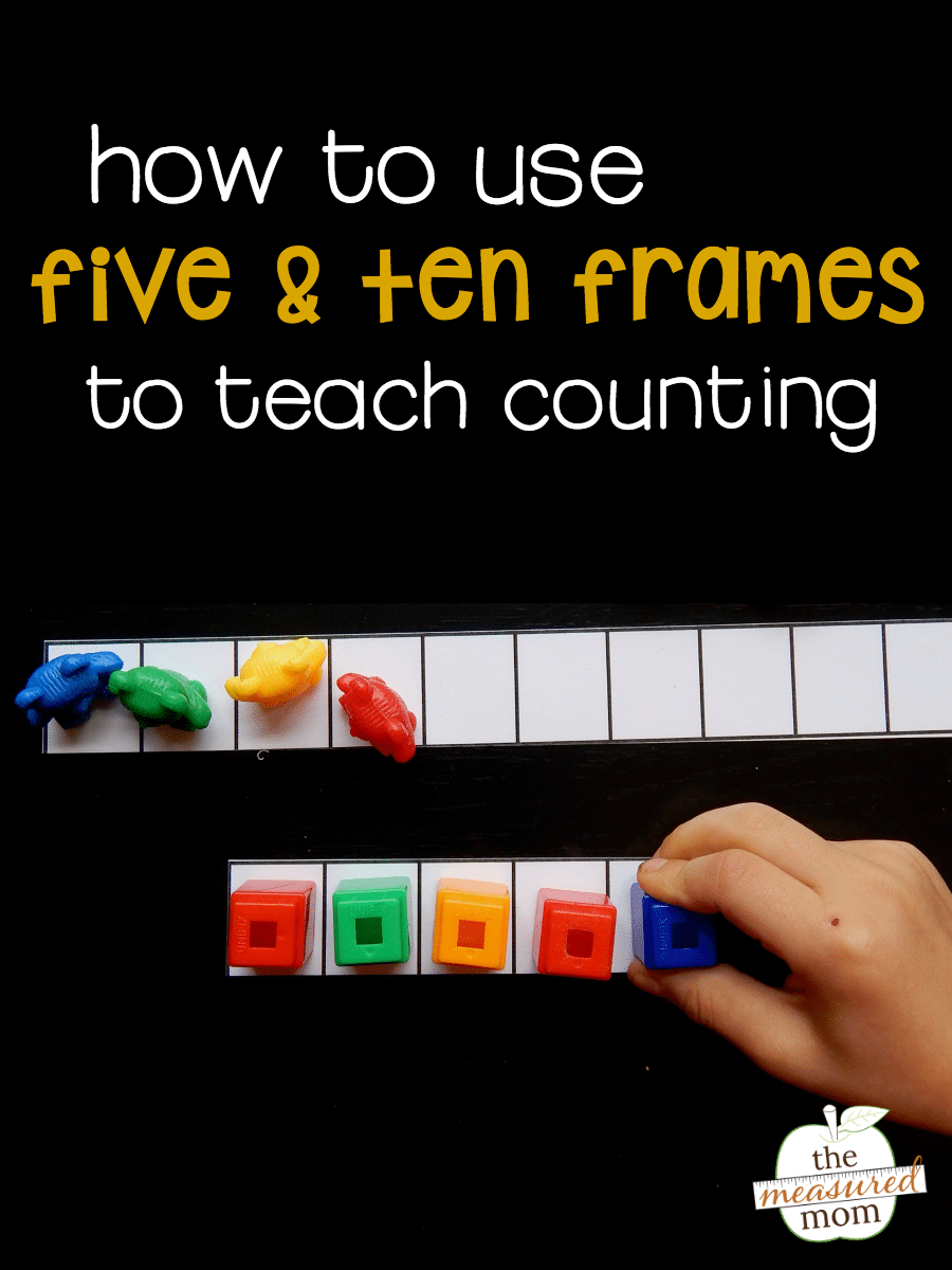 Counting using five and ten frames (free printables ...
