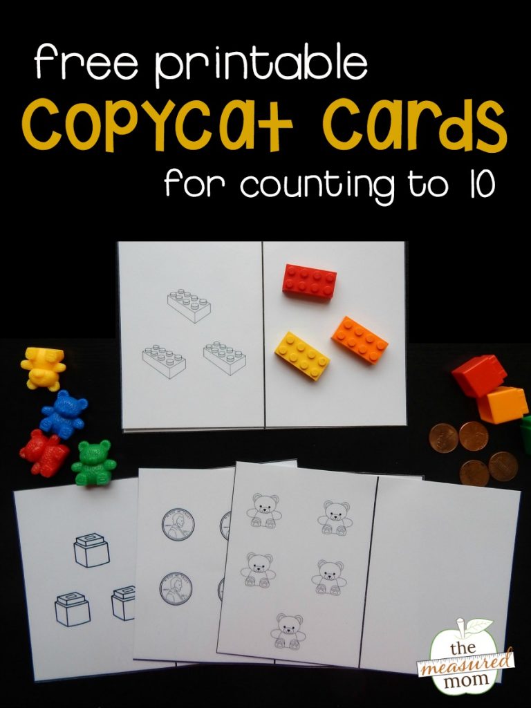 Copycat counting cards - The Measured Mom