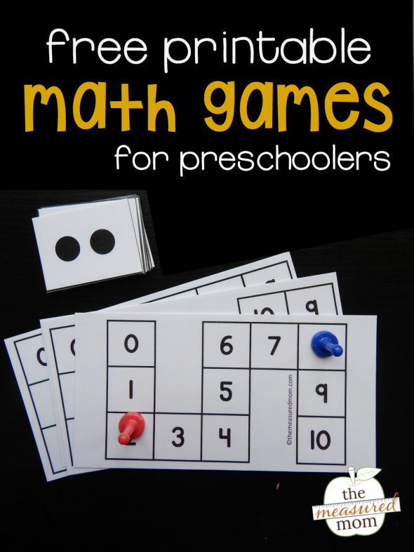 Free Count To 10 Games For Preschoolers The Measured Mom