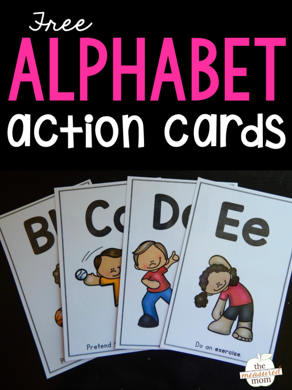 Learn letters and their sounds with these fun (and free!) alphabet action cards!
