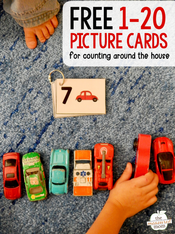 picture of child counting toy cars
