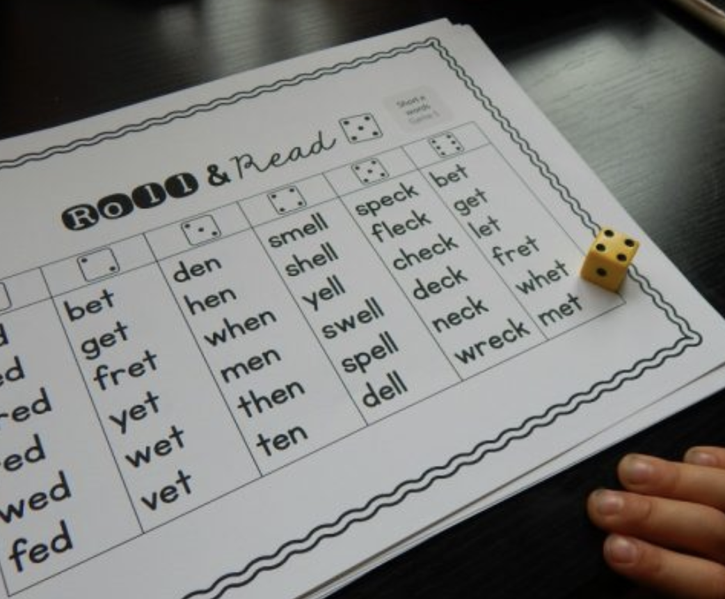 said Sight Word - Roll & Read Sentences (2 Dice Activity)