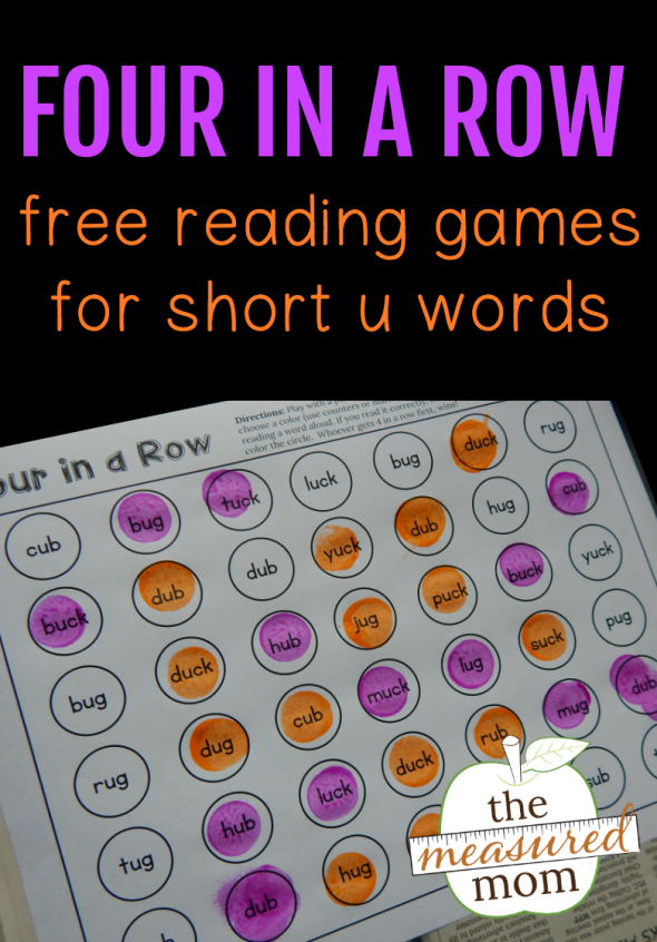 røre ved Bær nul Free four-in-a-row games for short u - The Measured Mom