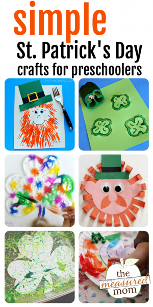 Simple St. Patrick's Day crafts for preschoolers - The Measured Mom