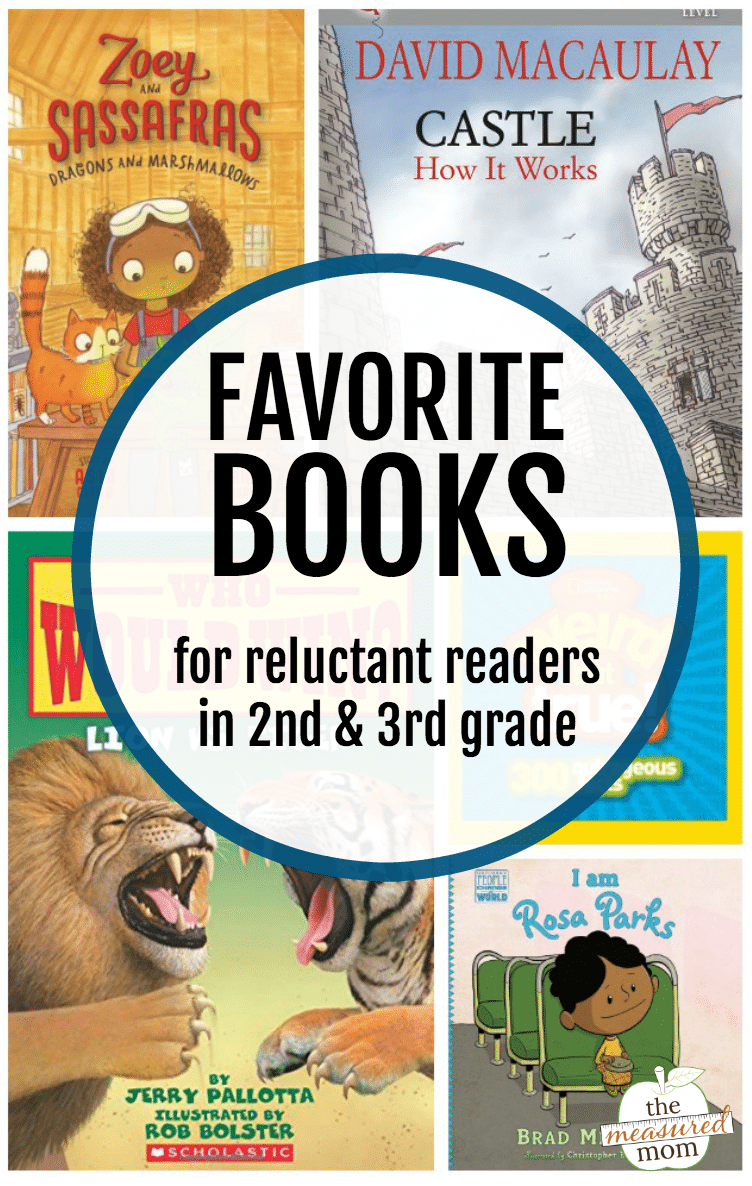 Favorite books for reluctant readers in 2nd & 3rd grade - The Measured Mom