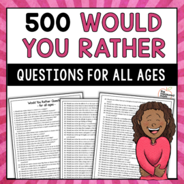 Hilarious Would You Rather Question for Kids Free Printable