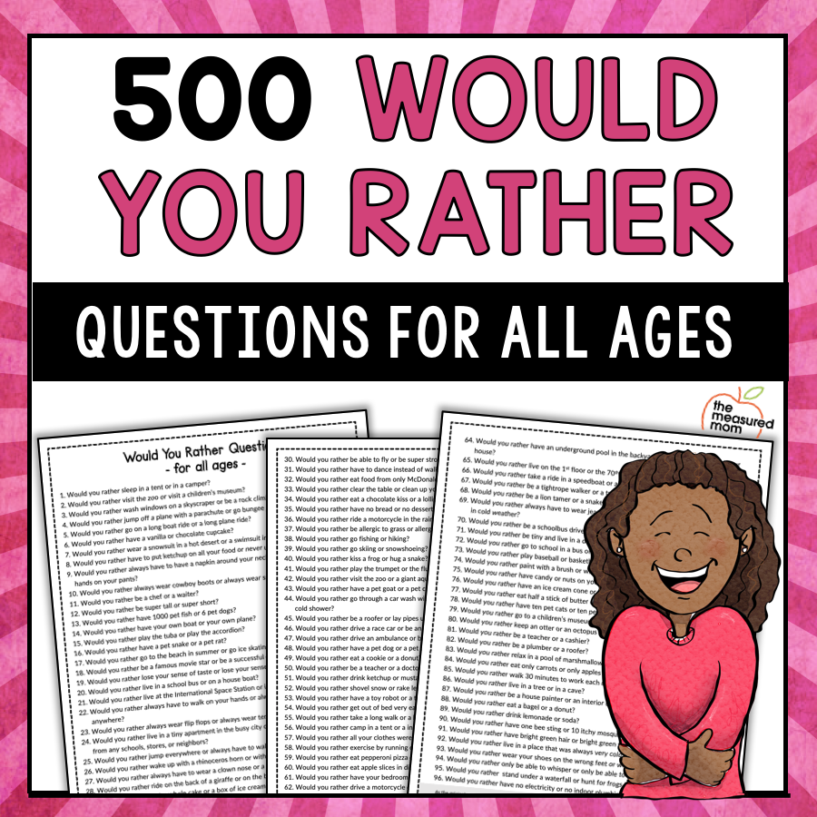 Would You Rather Questions for Kids - iMOM