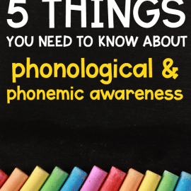 a poster about phonological and phonemic awareness