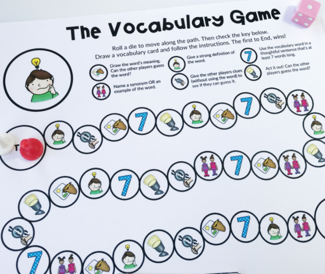 Editable Vocabulary Game The Measured Mom