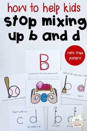 8 Ways To Stop B And D Letter Reversals - The Measured Mom