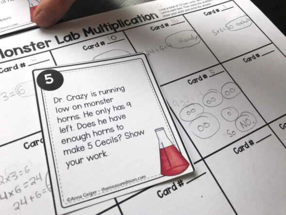 multiplication problem solving activity