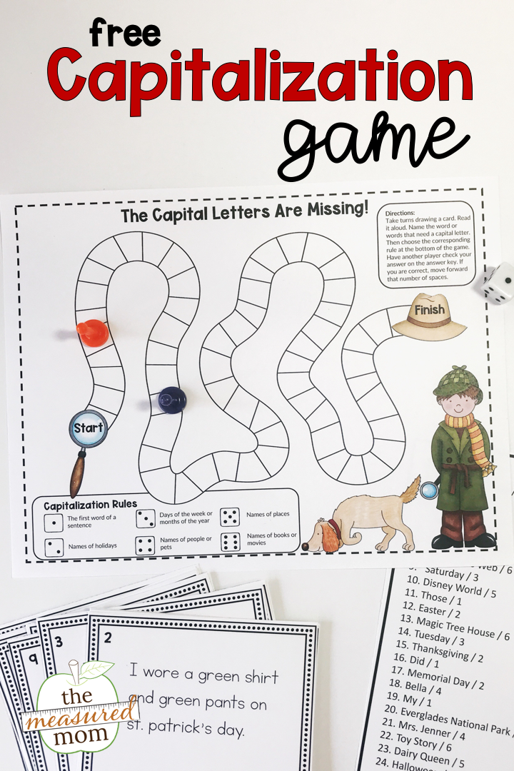 Capitalization Rules Game - The Measured Mom