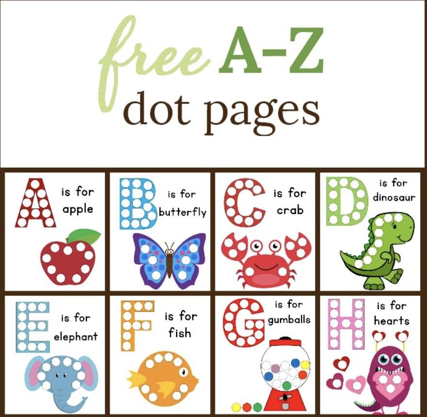 4 Easy Dabber Dot Marker Learning Activity Ideas for Kids  Alphabet  activities preschool, Learning activities, Alphabet activities