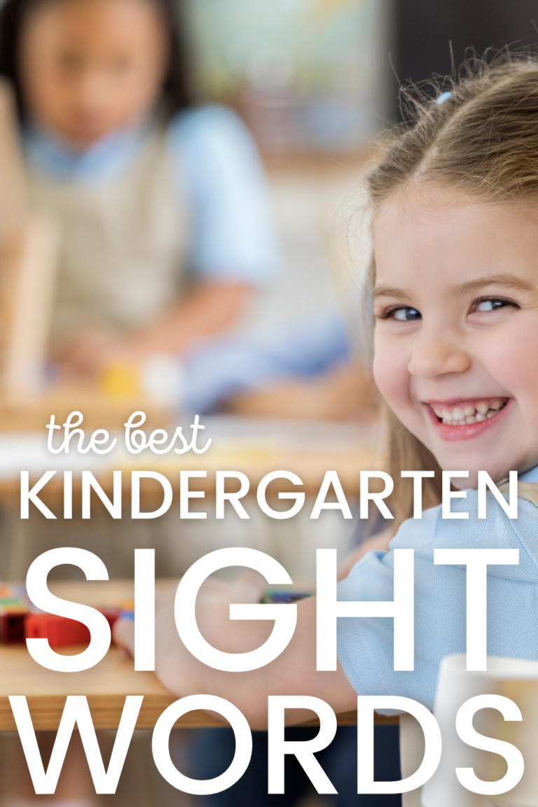 The best kindergarten sight words - The Measured Mom