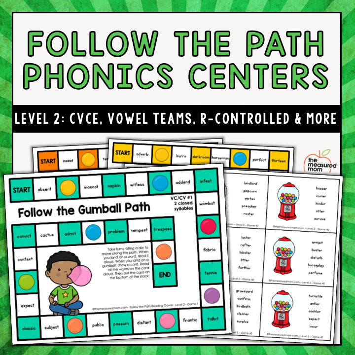 More　Vowel　R-Controlled　The　Path　CVCE　Phonics　Level　the　Mom　Games　Measured　Follow　Teams