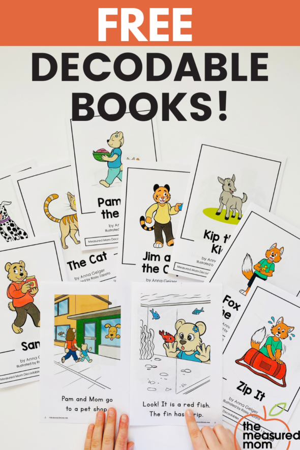 Get these free decodable books for beginning readers! 