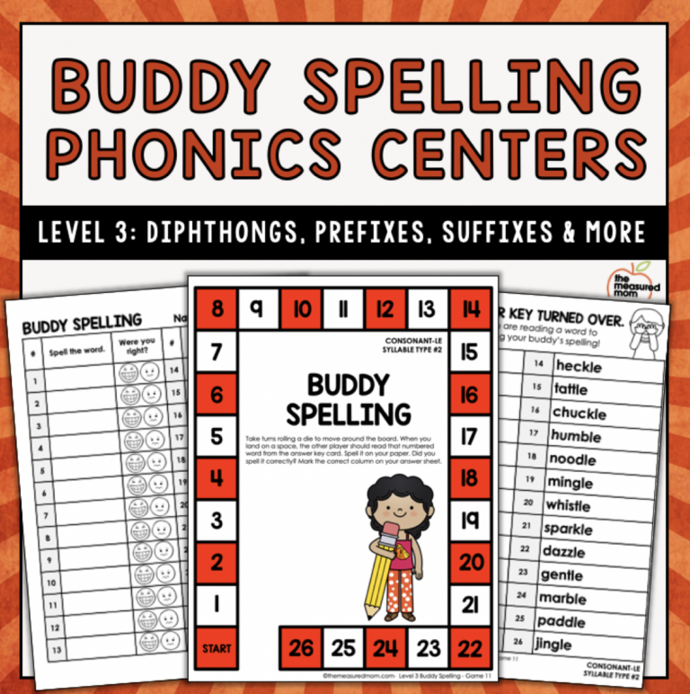 Phonics Games Buddy Spelling Level 3 Diphthongs Prefixes Suffixes And More The