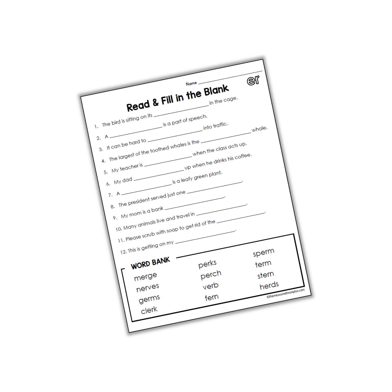 read-and-fill-in-the-blank-worksheet-for-er-words-the-measured-mom