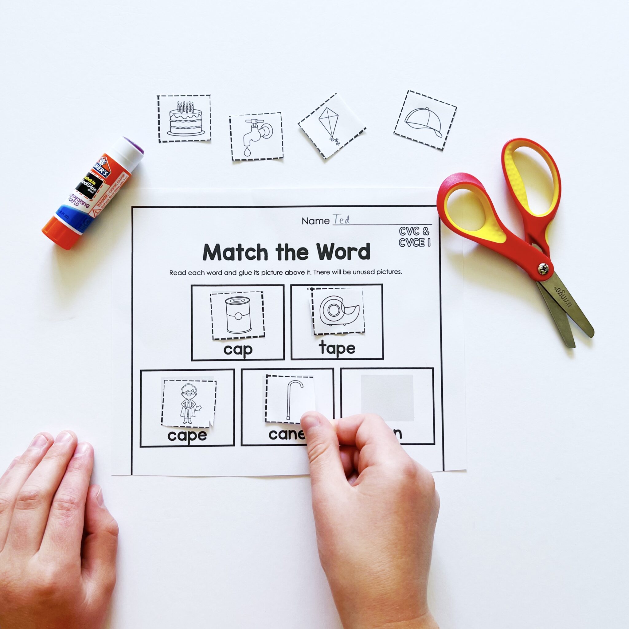 match-the-picture-to-the-cvc-or-cvce-word-google-slides-seesaw